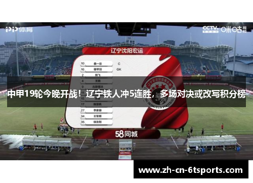中甲19轮今晚开战!辽宁铁人冲5连胜,多场对决或改写积分榜 中甲19轮今晚开战!辽宁铁人冲5连胜,多场对决或改写积分榜